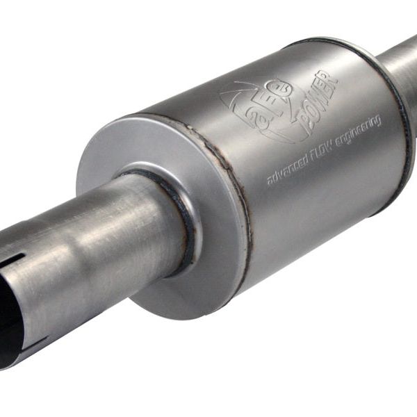 aFe 49-91014 - AFE49-91014 - aFe Atlas Exhausts Mufflers Al Steel EXH Muffler 4 ID In/Out 8 Dia x 12L AL - Shipped in Europe - Tuningsupply.com