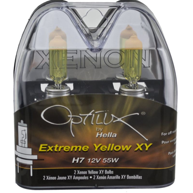 Hella LAH71070702 - HELLAH71070702 - Hella Optilux H7 12V/55W XY Xenon Yellow Bulb - Shipped in Europe - Tuningsupply.com