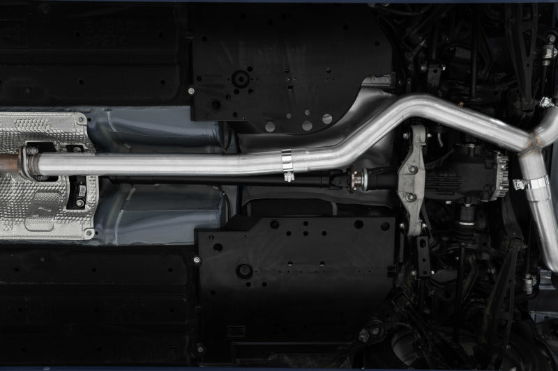 MBRP PS48073CF - MBRPS48073CF - MBRP 2022+ Subaru WRX 3in Cat-Back Dual Split Rear Quad Carbon Fiber Tips Street Profile Exhaust - Shipped in Europe - Tuningsupply.com