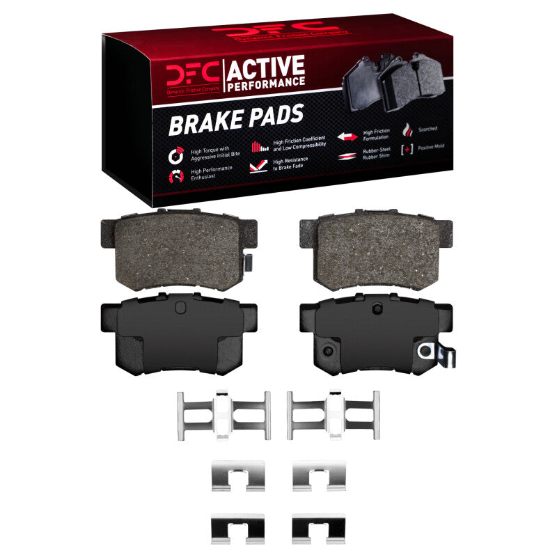 DFC 1115-0537-01 - DFC1115-0537-01 - DFC 87-22 Acura CSX Rear Active Performance Pads and Hardware Kit - Shipped in Europe - Tuningsupply.com