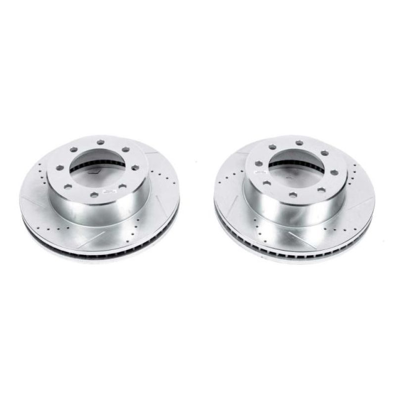 PowerStop AR8373XPR - PSBAR8373XPR - Power Stop 11-22 Ram 3500 Front Drilled & Slotted Rotor - Pair - Shipped in Europe - Tuningsupply.com