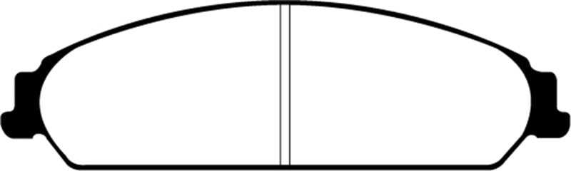 EBC DP41724R - EBCDP41724R - EBC 13-14 Chrysler 200 3.6 Yellowstuff Front Brake Pads - Shipped in Europe - Tuningsupply.com