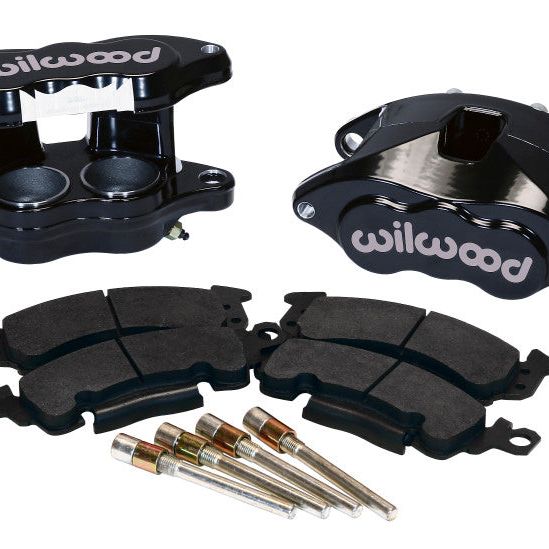 Wilwood 140-11290-BK - WIL140-11290-BK - Wilwood D52 Front Caliper Kit - Black Powder 2.00 / 2.00in Piston 1.28in Rotor - Shipped in Europe - Tuningsupply.com