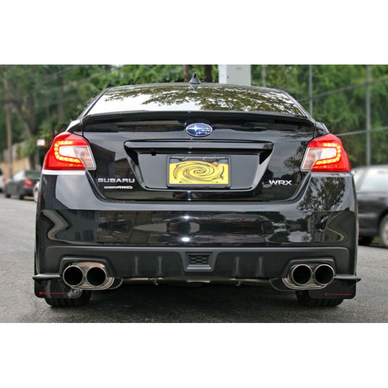 Rally Armor MF32-UR-RD/WH - RALMF32-UR-RD/WH - Rally Armor 15-21 Subaru WRX/STI Red UR Mud Flap w/White Logo - Shipped in Europe - Tuningsupply.com