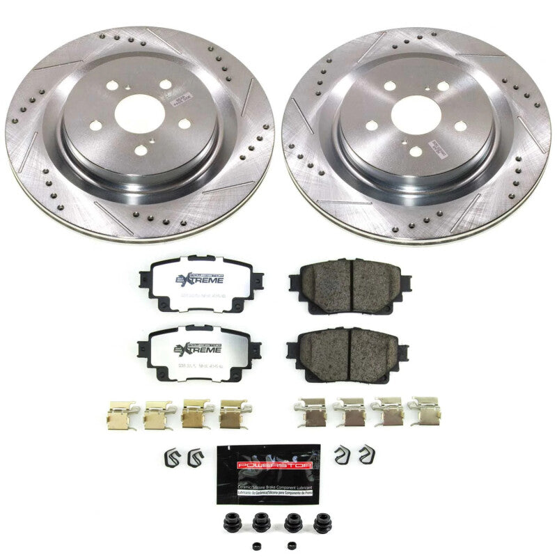 PowerStop K8773-36 - PSBK8773-36 - Power Stop 20-22 Toyota Highlander Rear Z36 Truck & Tow Brake Kit - Shipped in Europe - Tuningsupply.com