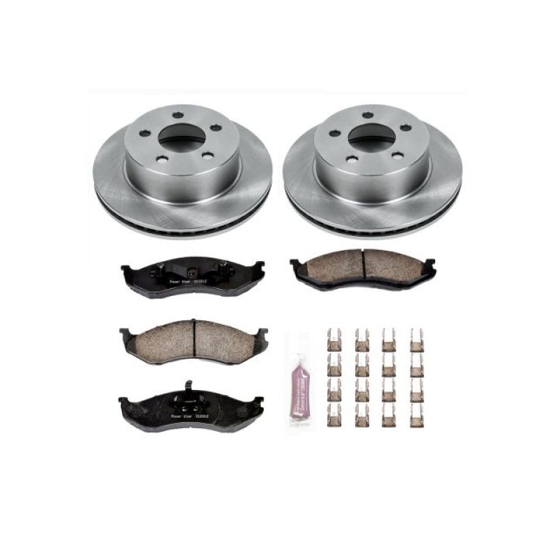PowerStop KOE2152 - PSBKOE2152 - Power Stop 99-01 Jeep Cherokee Front Autospecialty Brake Kit - Shipped in Europe - Tuningsupply.com