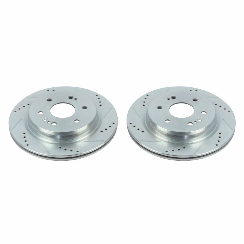 PowerStop AR84104XPR - PSBAR84104XPR - Power Stop 19-20 Chevrolet Silverado 1500 Achter Evolution Gedrilde & Gegroefde Rotors - Paar - Shipped in Europe - Tuningsupply.com