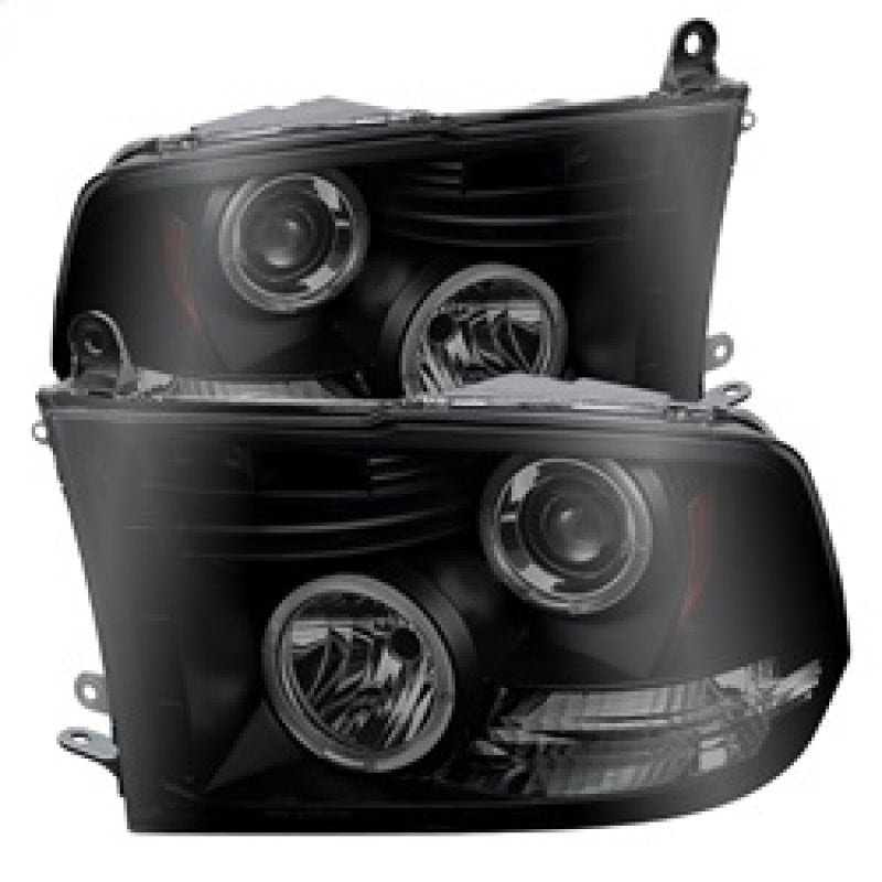 SPYDER 5078407 - SPY5078407 - Spyder Dodge Ram 1500 09-14 Projector Headlights Halogen- LED Halo LED - Blk Smke PRO-YD-DR09-HL-BSM - Shipped in Europe - Tuningsupply.com