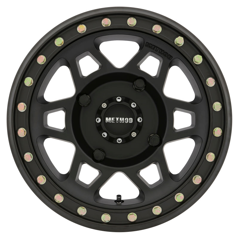 Method Wheels - MRWMR40557046552B - Method MR405 UTV Beadlock 15x7 / 5+2/38mm Offset / 4x156 / 132mm CB Matte Black Wheel - Shipped in Europe - Tuningsupply.com