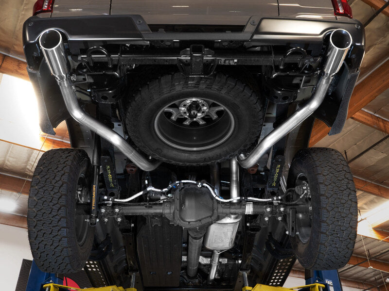 aFe 49-33157-P - AFE49-33157-P - aFe 21-26 Ford F150 Tremor Vulcan Series 3IN 304SS Cat-Back Exhaust Dual Rear Exit w/Polished Tip - Shipped in Europe - Tuningsupply.com