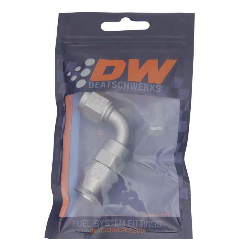 DeatschWerks 6-02-0852 - DWK6-02-0852 - DeatschWerks 6AN Female Swivel 90-Degree Hose End PTFE (Incl. 1 Olive Insert) - Shipped in Europe - Tuningsupply.com