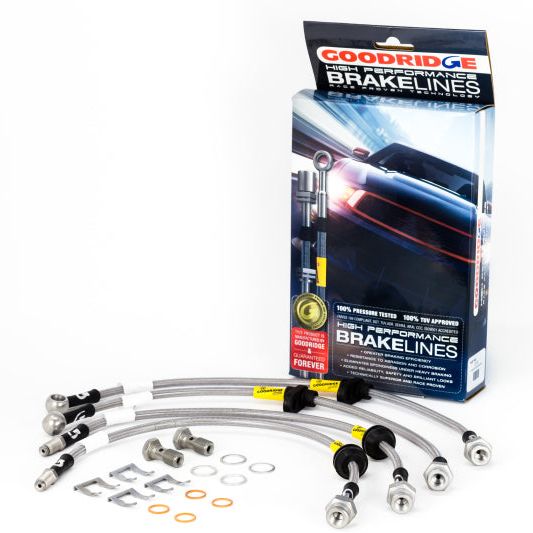 Goodridge 12339 - GRI12339 - Goodridge 15-18 Ford Focus RS (RS MK3 Only) Stainless Steel Brake Line Kit - Shipped in Europe - Tuningsupply.com