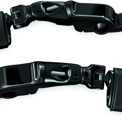 Kuryakyn 3995 - KUR3995 - Kuryakyn Ergo II Trident Dually ISO Pegs With Long Arms Gloss Black - Shipped in Europe - Tuningsupply.com