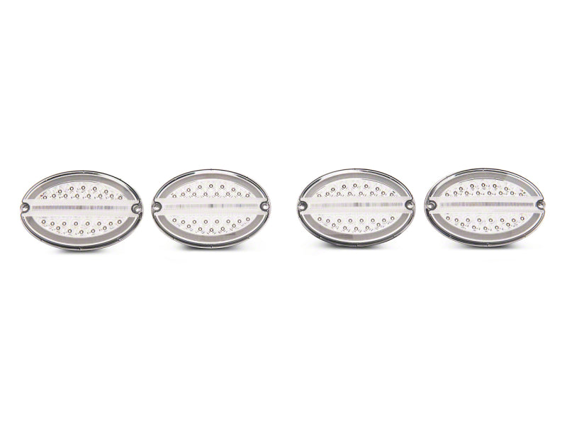 Raxiom CV4608 - RAXCV4608 - Raxiom 97-04 Chevrolet Corvette C5 Axial Series LED Tail Lights- Chrome Housing (Clear Lens) - Shipped in Europe - Tuningsupply.com