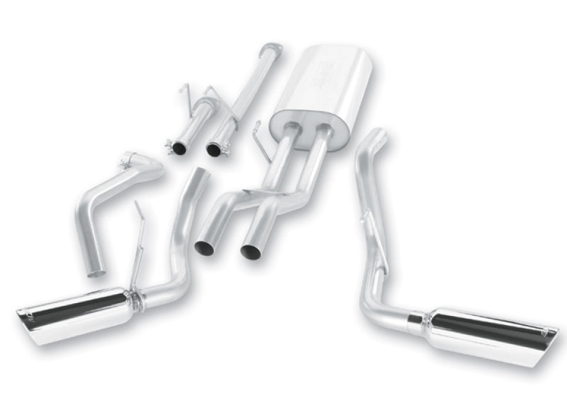 Borla 140332 - BOR140332 - Borla 09-15 Toyota Tundra 4.6L / 5.7L V8 Crew Max / Double Cab SS Dual Split Catback Exhaust - Shipped in Europe - Tuningsupply.com