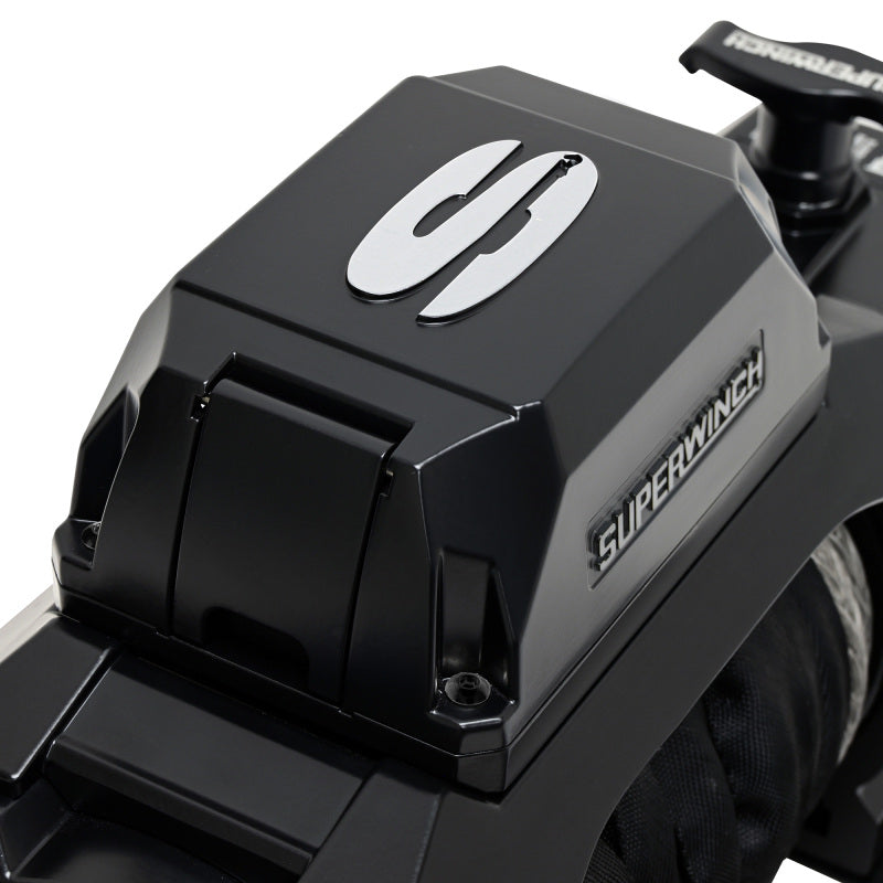 Superwinch 1710204 - SUW1710204 - Superwinch 10000 LBS 12V DC 3/8in x 80ft Synthetic Rope SX10SR Winch - Semi Gloss Black - Shipped in Europe - Tuningsupply.com