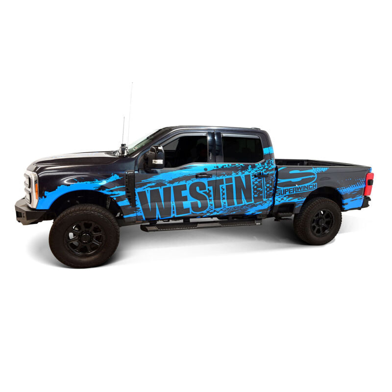 Westin 24-63945 - WES24-63945 - Westin 15-25 Ford F-150 SuperCrew / 17-25 F-250/350 CC AT6 Running Boards - Black - Shipped in Europe - Tuningsupply.com