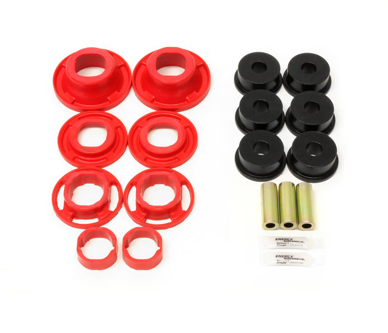 BMR Suspension BK041 - BMRBK041 - BMR 12-15 5th Gen Camaro Street Version Rear Cradle Bushing Kit (BK001 BK040) - Black/Red - Shipped in Europe - Tuningsupply.com