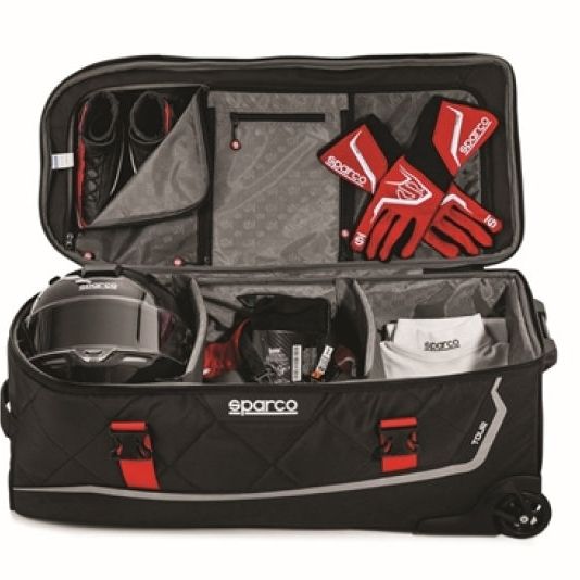 SPARCO 016437MRRS - SPA016437MRRS - Sparco Tour Bag Martini-Racing Black/Red - Shipped in Europe - Tuningsupply.com