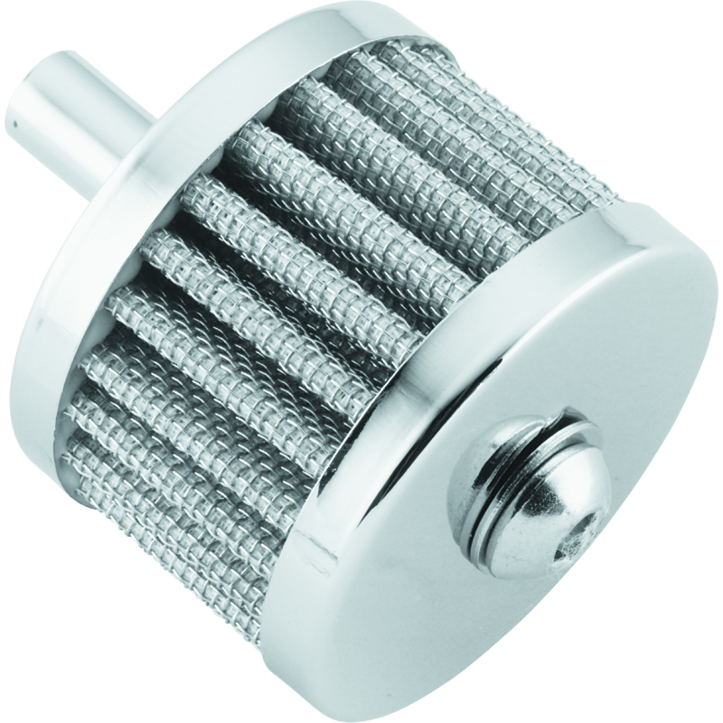 Bikers Choice 489894 - BKC489894 - Bikers Choice Kromi 3/8 tuuman hengityssuodatin pultin kanssa - Shipped in Europe - Tuningsupply.com