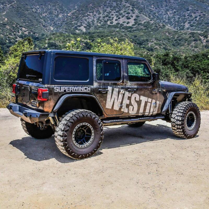 Westin 42-14065 - WES42-14065 - Westin 18-23 Jeep Wrangler JL Unlimited 4dr Rock Slider - Textured Black - Shipped in Europe - Tuningsupply.com