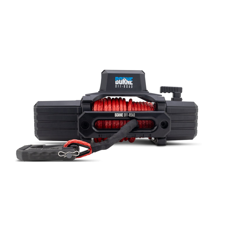 Borne Off-Road BNWN-12-SRD - BRNBNWN-12-SRD - Borne Off-Road 12K Winch - Red Synthetic Rope - Shipped in Europe - Tuningsupply.com