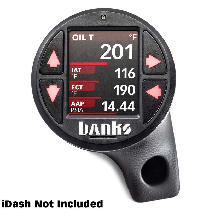 Banks Power 63371 - GBE63371 - Banks Power 18-23 Jeep Wrangler/Gladiator - iDash Stealth Single Gauge Pod Kit - Shipped in Europe - Tuningsupply.com