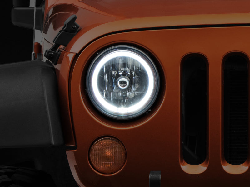 Raxiom J121871 - RAXJ121871 - Raxiom 07-18 Jeep Wrangler JK LED Halo Headlights- Chrome Housing (Clear Lens) - Shipped in Europe - Tuningsupply.com