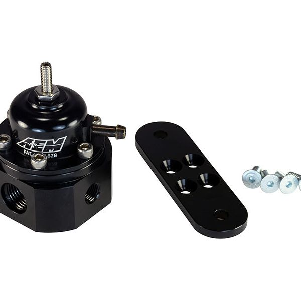 AEM 25-302BK - AEM25-302BK - AEM Universal Black Adjustable Fuel Pressure Regulator - Shipped in Europe - Tuningsupply.com