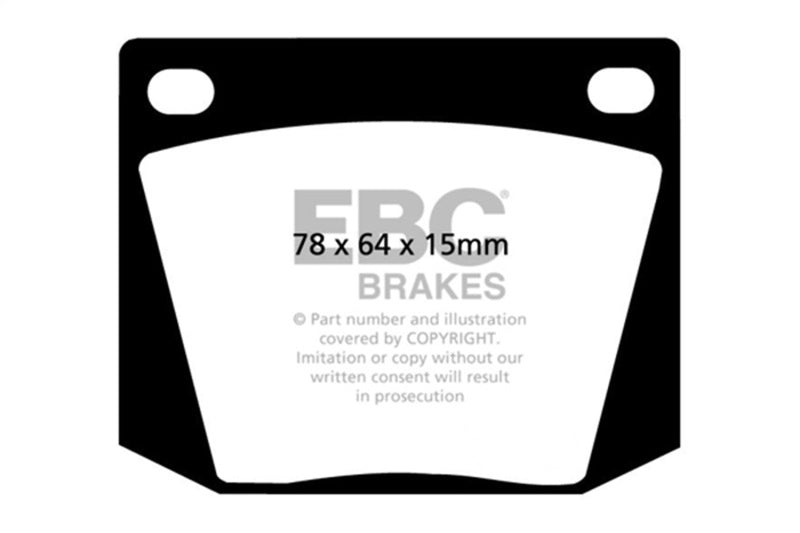 EBC DP2169 - EBCDP2169 - EBC 63-69 Ac Cobra 4.7 Greenstuff Front Brake Pads - Shipped in Europe - Tuningsupply.com