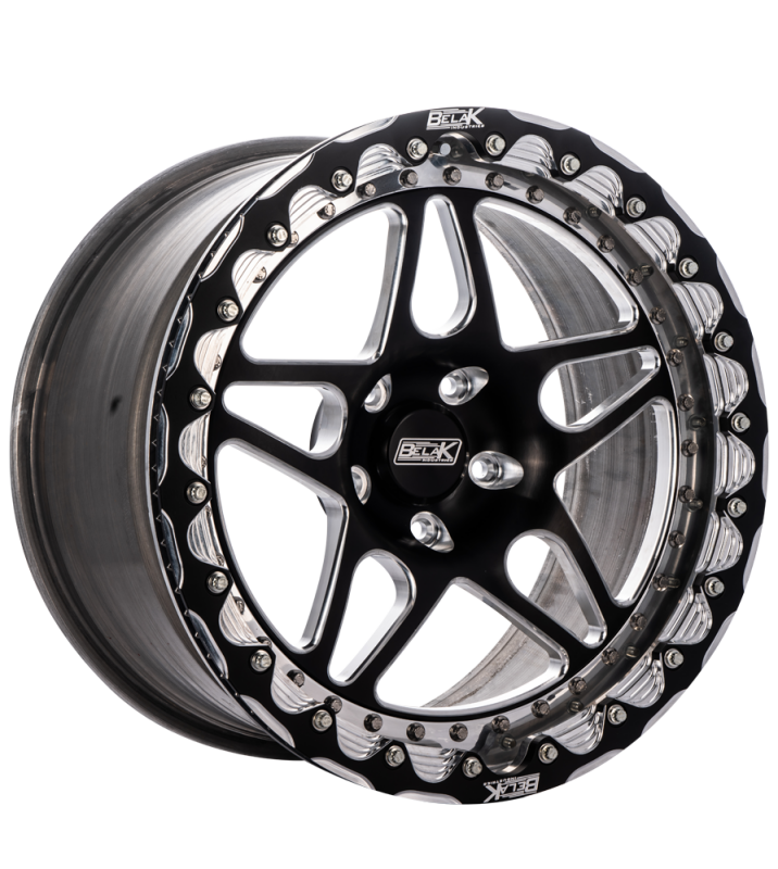 Belak Wheels 15085114S35BS-SBL - BLK15085114S35BS-SBL - Belak 15x8 / 5in BS / 5x114.3 BP / High Pad / Series 3 Wheel - Single Beadlock - Shipped in Europe - Tuningsupply.com