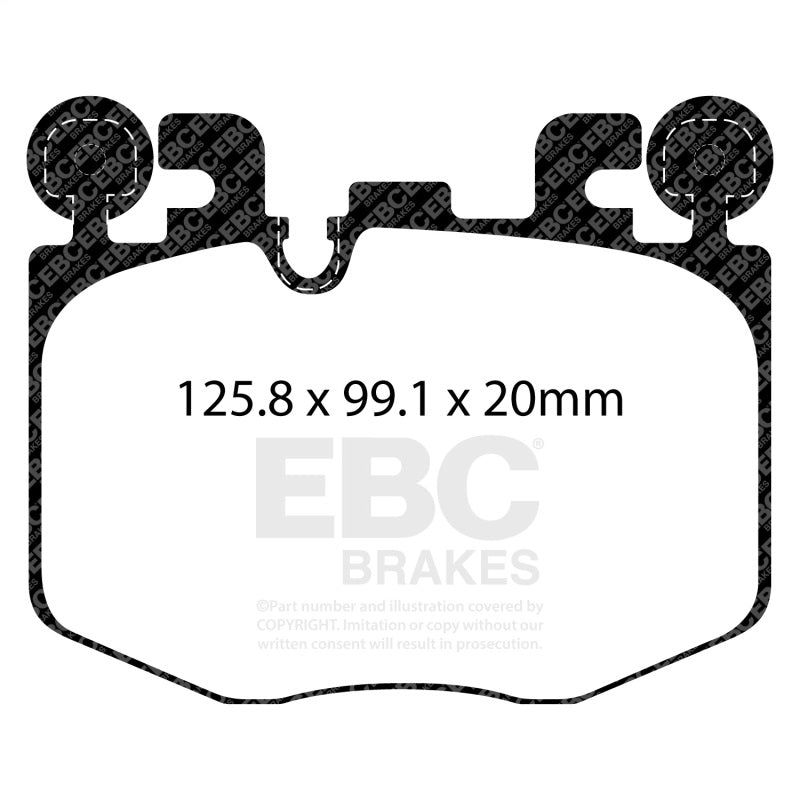 EBC DP52522NDX - EBCDP52522NDX - EBC 2022+ BMW 230 Coupe 2.0T Bluestuff Front Brake Pads - Shipped in Europe - Tuningsupply.com