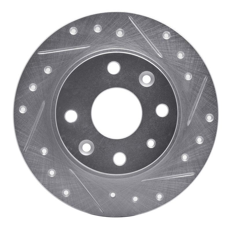 R1 Concepts 631-80023R - RNC631-80023R - R1 90-93 Mazda Miata Rear Right Drilled & Slotted Silver Brake Rotor - Shipped in Europe - Tuningsupply.com
