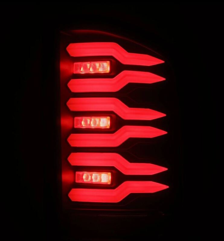 AlphaRex 620080 - ARX620080 - AlphaRex 07-14 Chevrolet Silverado 1500/2500HD/3500HD Luxx-Series LED Tail Lights Blk w/Smoked Lens - Shipped in Europe - Tuningsupply.com