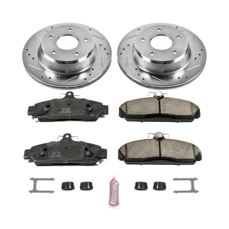PowerStop K4810 - PSBK4810 - Power Stop 84-87 Chevrolet Corvette Front Z23 Evolution Sport Brake Kit - Shipped in Europe - Tuningsupply.com