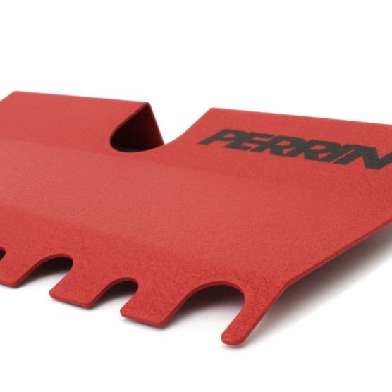 Perrin Performance PSP-ENG-512RD - PERPSP-ENG-512RD - PERRIN 15-21 Subaru WRX/STI Radiator Shroud (With/Without OEM Intake Scoop) - Red - Shipped in Europe - Tuningsupply.com