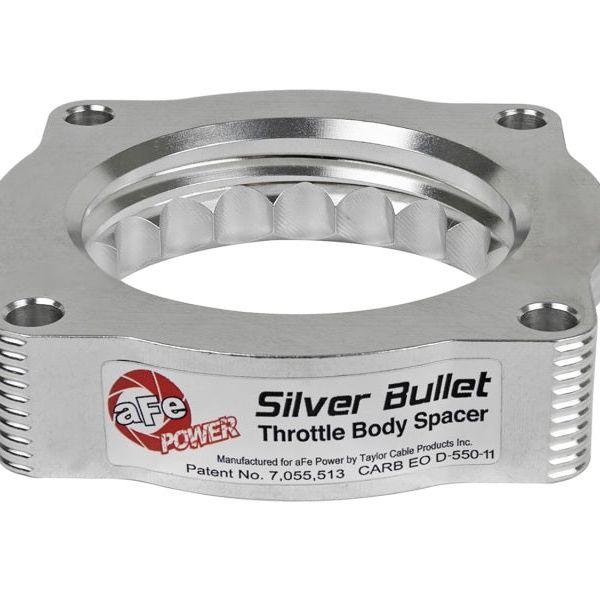 aFe 46-31001 - AFE46-31001 - aFe Silver Bullet Throttle Body Spacer N62 Only BMW (E53) 04-09 5series (E60) 04-09 6series (E63/64) - Shipped in Europe - Tuningsupply.com