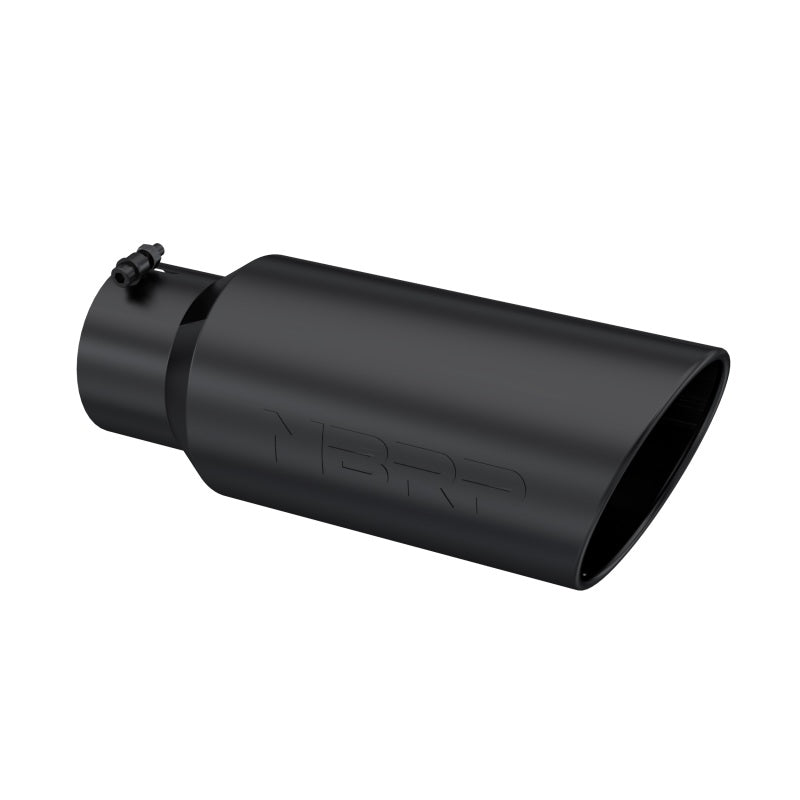 MBRP PT5127BLK - MBRPT5127BLK - MBRP Universal Tip 7in O.D. Rolled End 5in inlet 18in length Black - Shipped in Europe - Tuningsupply.com