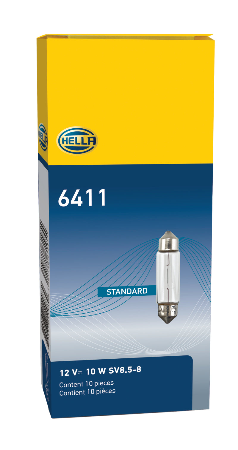 Hella 6411 - HELLA6411 - Hella Universal Clear 12V 10W 10x41mm T3.25 Bulb - Shipped in Europe - Tuningsupply.com