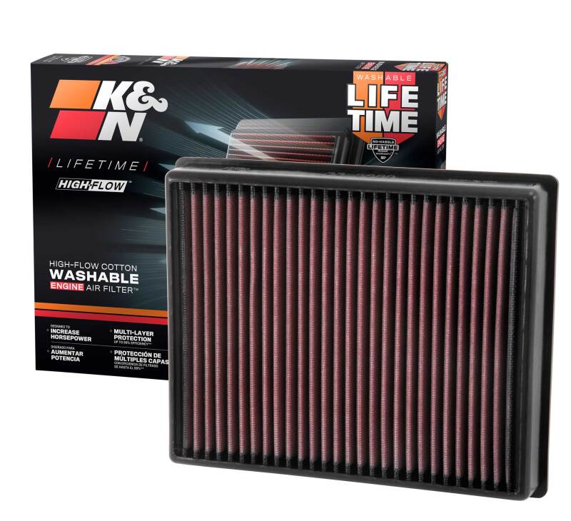 K&N Engineering 33-5000 - KNN33-5000 - K&N 13 Ford Fusion 2.0L L4 Replacement Air Filter - Shipped in Europe - Tuningsupply.com
