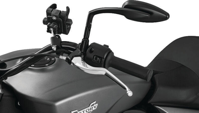 Kuryakyn 1708 - KUR1708 - Kuryakyn Teardrop Mirrors Satin Black - Shipped in Europe - Tuningsupply.com