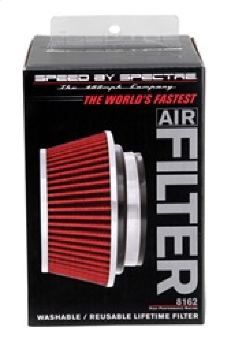 Spectre 8162 - SPE8162 - Spectre Adjustable Conical Air Filter 2-1/2in. Tall (Fits 3in. / 3-1/2in. / 4in. Tubes) - Red - Shipped in Europe - Tuningsupply.com