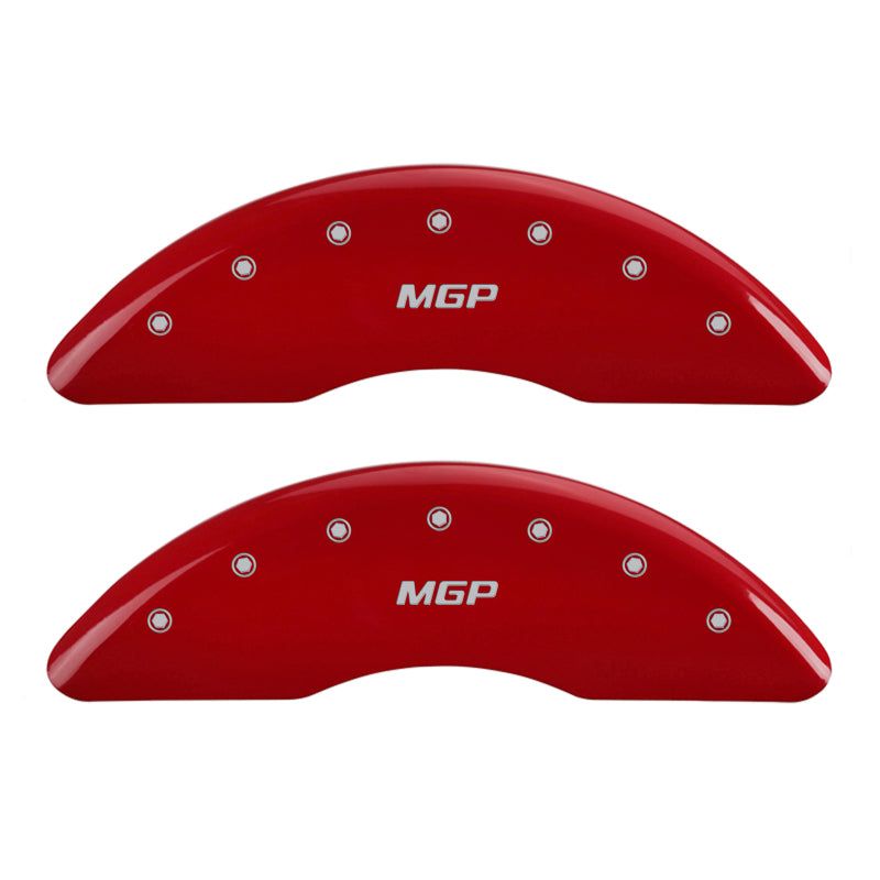 MGP 37022SMGPRD - MGP37022SMGPRD - MGP 4 Caliper Covers Engraved Front & Rear MGP Red finish silver ch - Shipped in Europe - Tuningsupply.com