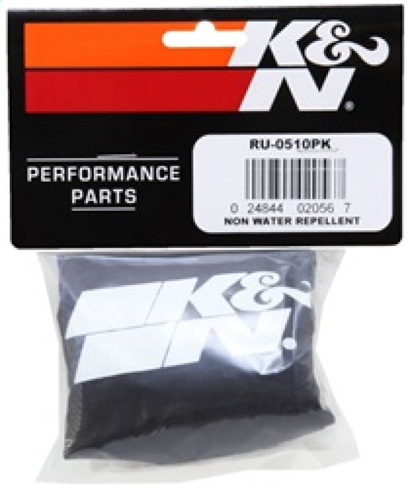 K&N Engineering RU-0510PK - KNNRU-0510PK - K&N Round Straight - Black - 3.5in ID x 5in H - PreCharger Air Filter Wrap Blue - Shipped in Europe - Tuningsupply.com
