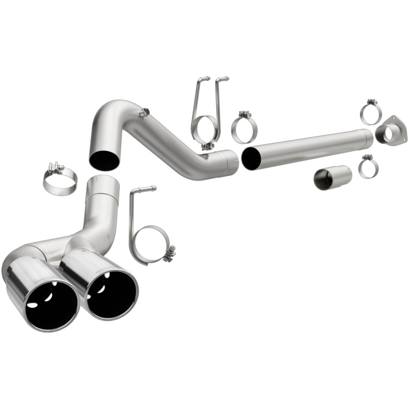 Magnaflow 17873 - MAG17873 - MagnaFlow 08-17 Ford F-250/F-350/F-450 4.6L/6.7 DPF-Back SS 4in Dual Single Passenger Side Rear Exit - Shipped in Europe - Tuningsupply.com