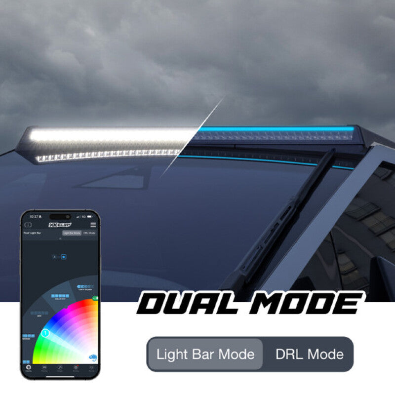 XKGLOW MX-CTLB - XKGMX-CTLB - XK Glow Tesla Cybertruck XKmax 50in Roof LED Off-Road Light Bar w/ RGBW Chasing DRL & App Control - Shipped in Europe - Tuningsupply.com