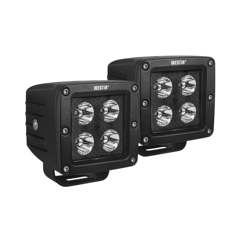 Westin 09-12205A-PR - WES09-12205A-PR - Westin LED Auxiliary Light 3.2in x 3.0in Spot w/5W Cree - Black - Shipped in Europe - Tuningsupply.com