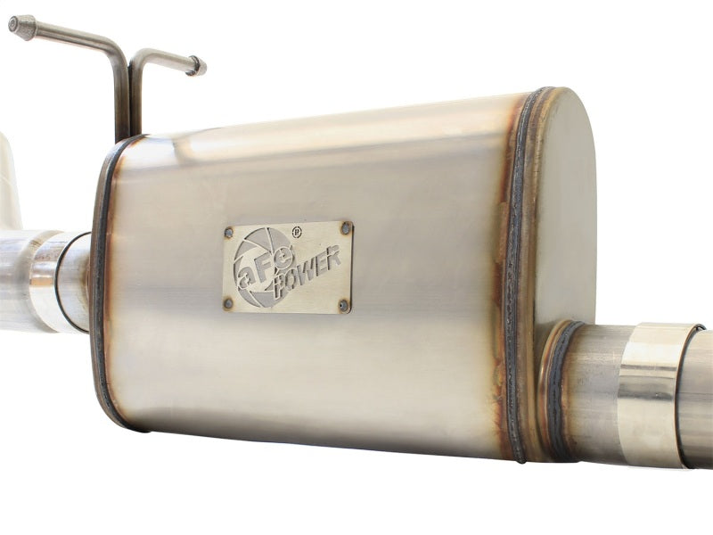aFe 49-43076-P - AFE49-43076-P - aFe MACHForce XP Exhaust 3in-3.5in SS Single Side Ext CB w/ Polish Tip 99-04 Ford F-250 V8 5.4L/6.8L - Shipped in Europe - Tuningsupply.com