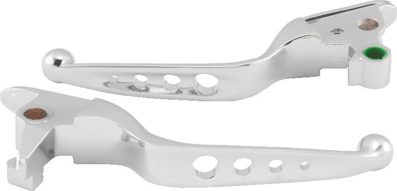 Bikers Choice 482144 - BKC482144 - Bikers Choice 15-17 FLST FXST O-Series 4 Holed Lever Set Chrome - Shipped in Europe - Tuningsupply.com