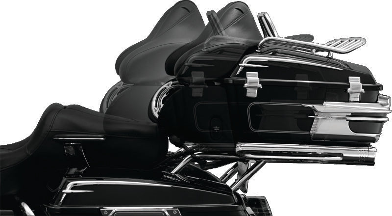 Kuryakyn 8973 - KUR8973 - Kuryakyn Quick Adjust Relocator For Tour Pak 97-13 Touring Models Chrome - Shipped in Europe - Tuningsupply.com